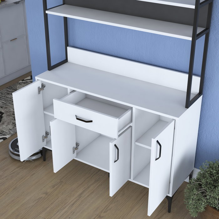 Hanah Home Armario Multiusos Blanco 120 cm Hanah Home Armario Multiusos Blanco 120 cm